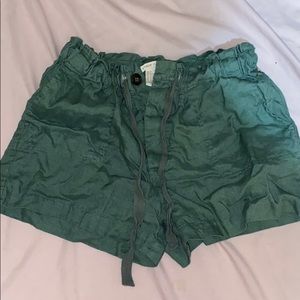 Olive green shorts
